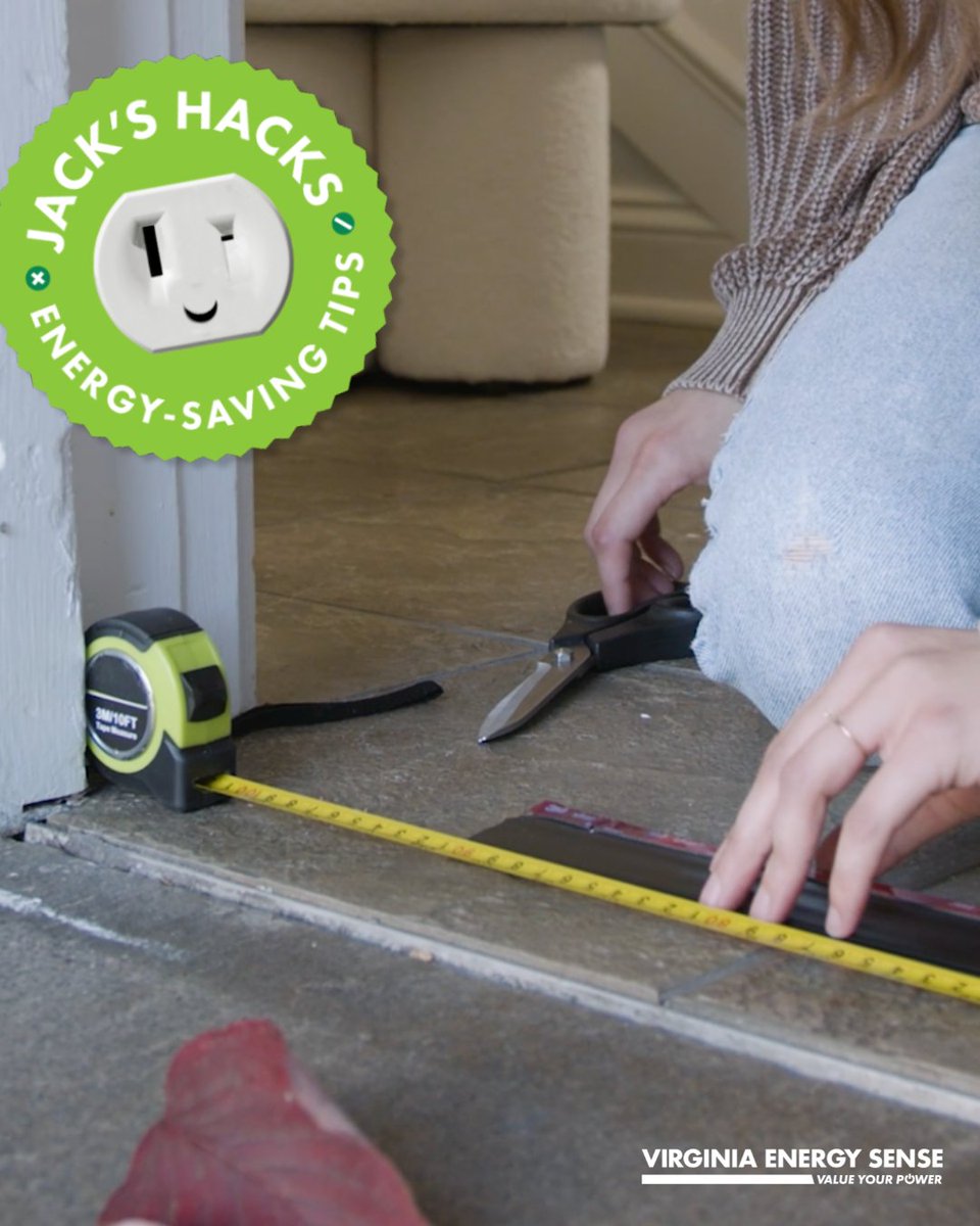 Energy bandits don't stand a chance thanks to #JacksHacks! If you're ready to seal in comfort and big savings on your power bill, check out this tutorial on how to cut drafts off at the source. Learn more at ValueYourPower.org. #ValueYourPower #VAEnergySense