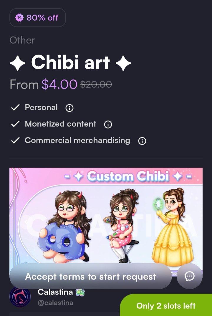Pssst! 🔥 Chibies ON SALE! 4$ per one, free commercial use! 🔥

vgen.co/calastina/serv…

#Chibi #VGenComm