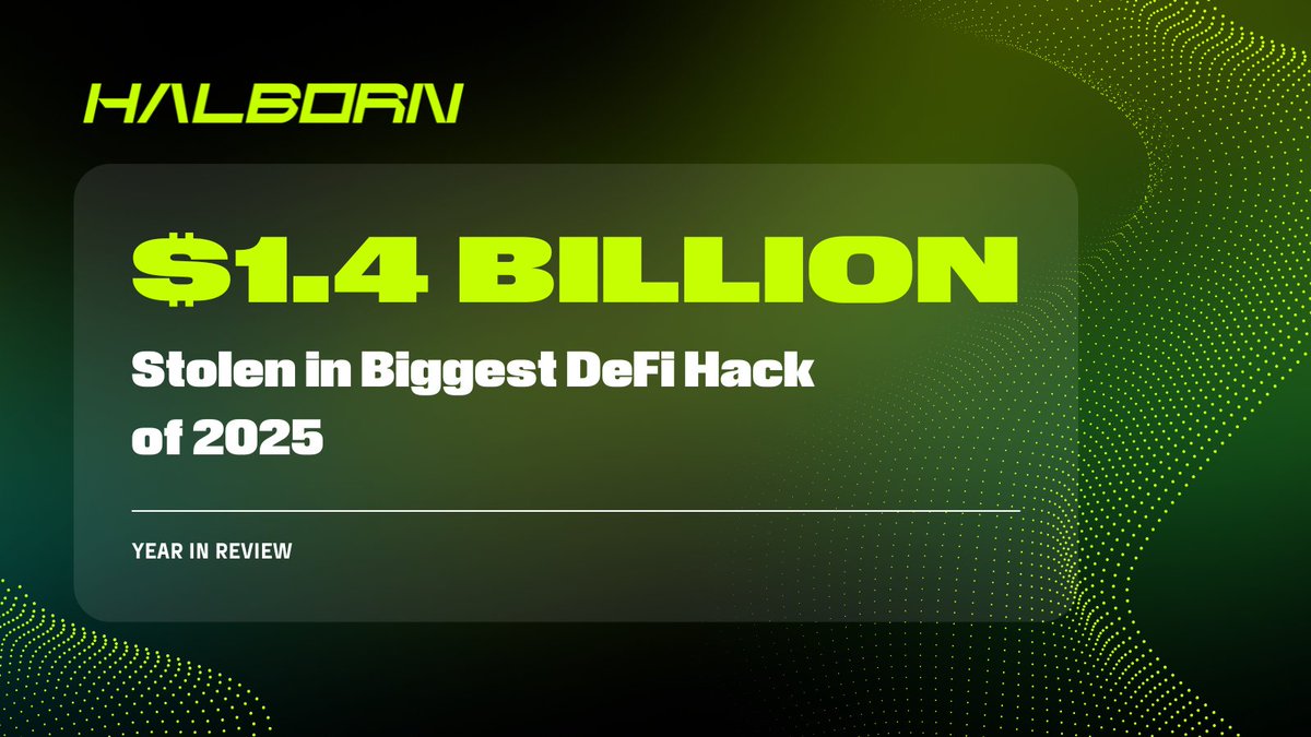 The biggest DeFi hacks of 2025 reveal where attackers are focusing next. 🔍

$1.4B lost in the single largest hack and six incidents exceeding $50M point to another active year for DeFi hackers, this time, with the focus on off-chain attacks.