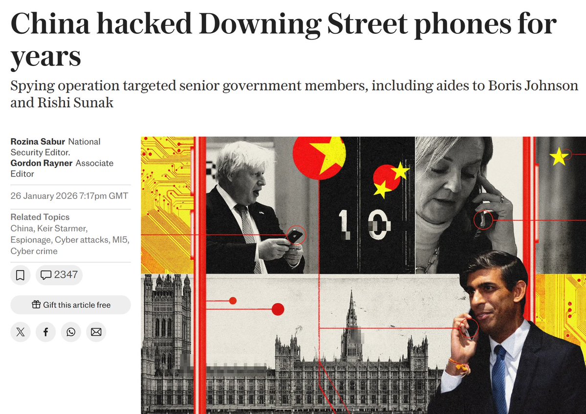 MichaelCooperMP's tweet image. This is the regime Mark Carney wants Canada to build a new "strategic partnership" with.

Make no mistake: the Chinese Communist Party will exploit our relationship and undermine our security, as Carney recklessly welcomes them with open arms.