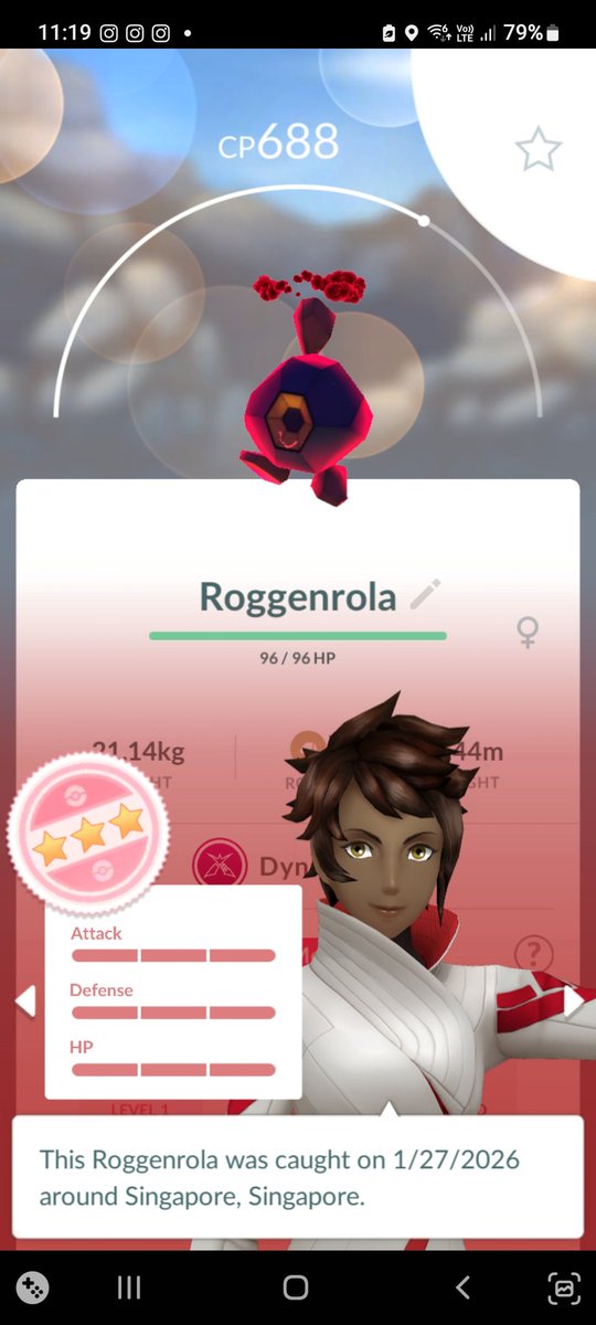 opaldust7's tweet image. Got lucky with 2 💯 dynamax pokemon in a day. 🥳 
.
.
.
.
#PokemonGO #hundo #dynamax