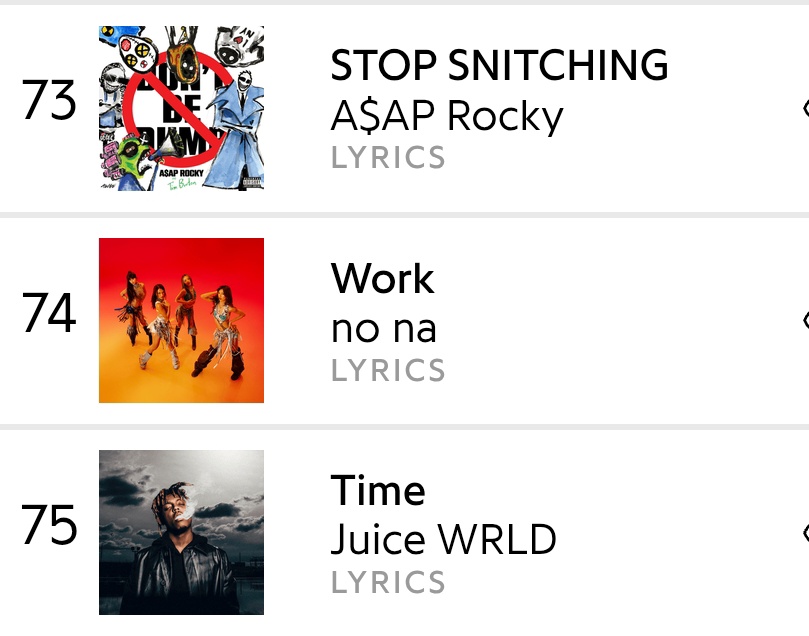 NO_NA music charts tweet media