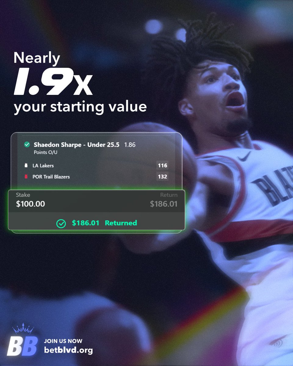 betblvd's tweet photo. Proof over promises. 📈🔥

From +22.5% to +182% returns — real slips, real payouts, real growth.
This is what smart, disciplined betting looks like.

Swipe through the wins 👉
Join the movement and start tracking progress, not hype.

Free picks waiting.
🔗 https://t.co/Anp7vsywak https://t.co/bIP5crNQdi