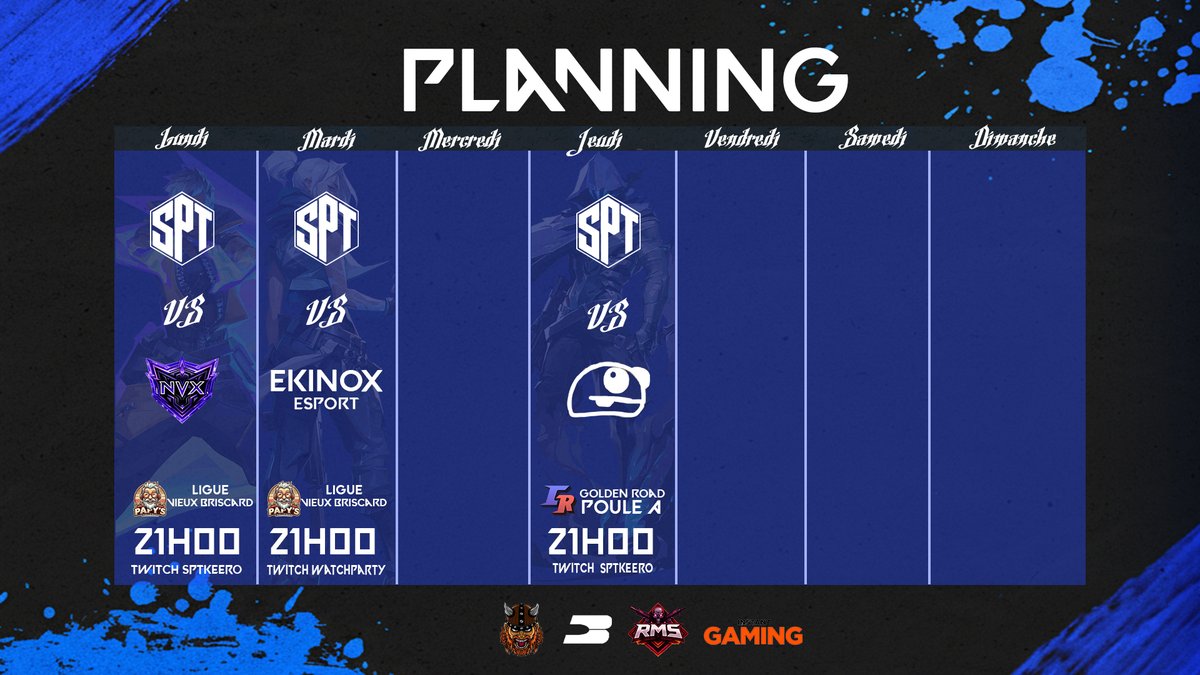 Votre Planning compétitif SPTonTOP