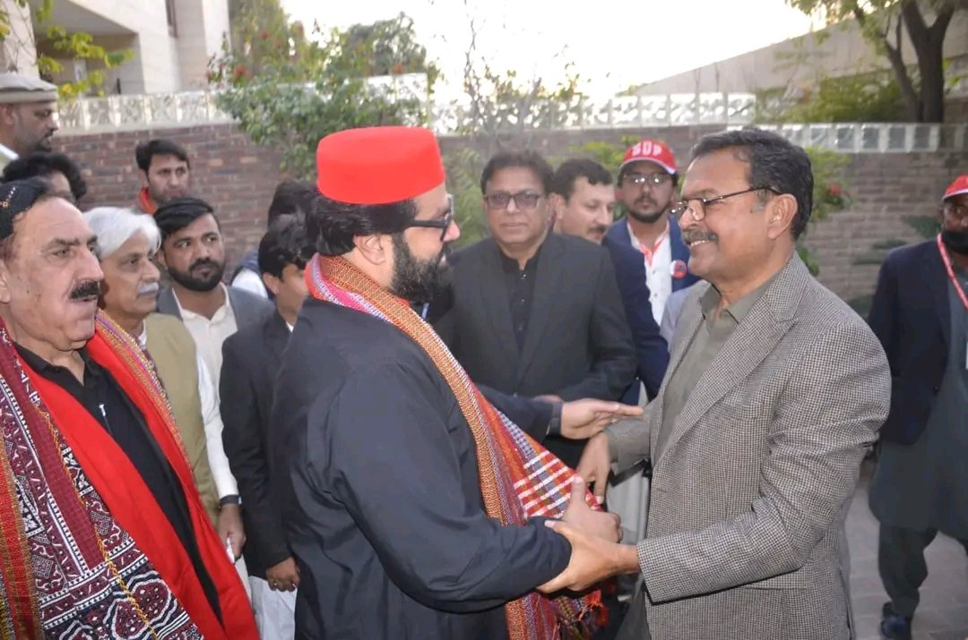 SUP_Sindh's tweet photo. Jamshoro:
27/01/2026
A delegation led by the Central President of the Awami National Party and Senator Aimal Wali Khan met with Syed Zain Shah, Central President of the Sindh United Party, at the G.M. Sayed Edifice, Jamshoro.
#GMSayedEdifice | #SindhUnitedParty
#SayedZainShah https://t.co/YOmoNUp62q