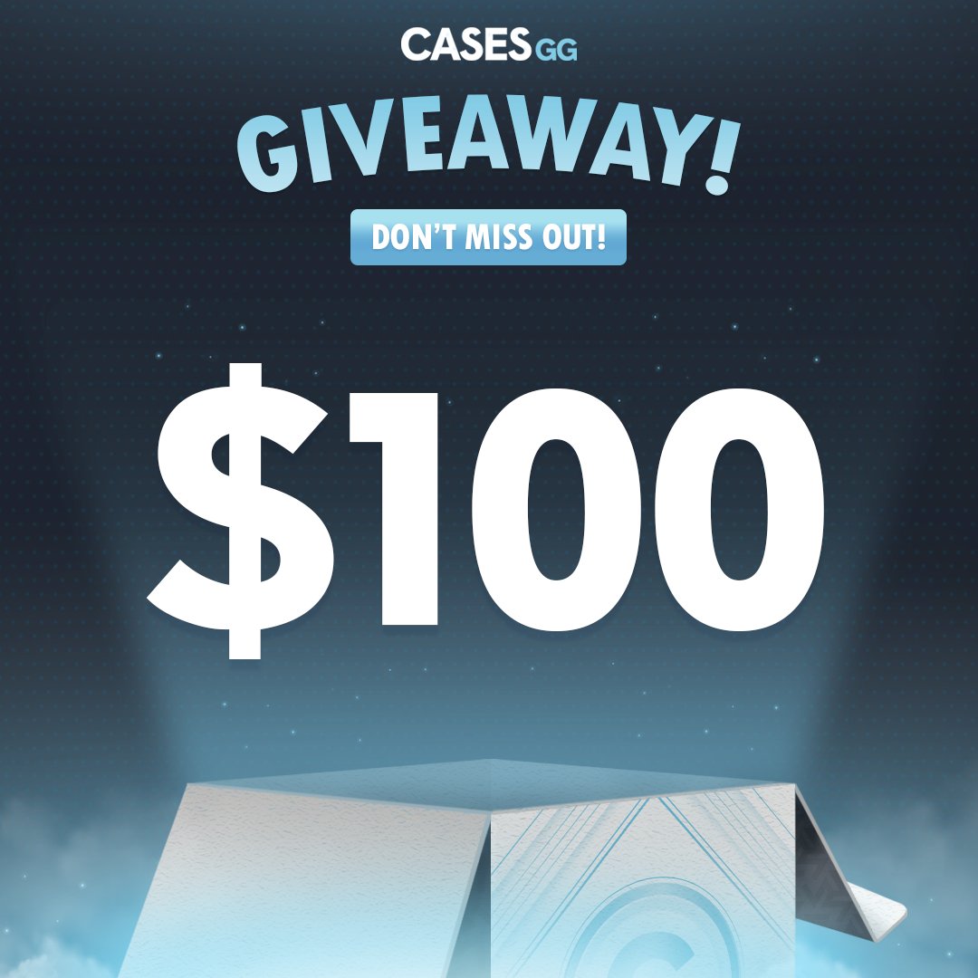 $100 Balance Giveaway 🧊

1⃣ Follow <a href="/R20_cs/">R20</a> &amp; <a href="/casesdotgg/">Cases.gg</a> 
2⃣ Like, Repost and Tag 2 Friends!

Rolling next week on stream, good luck!