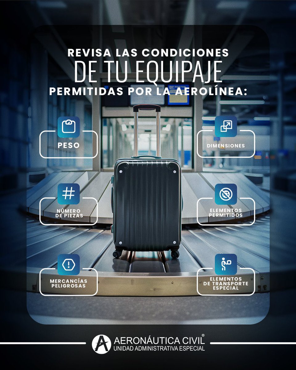#FelizMartes
Antes de salir de casa revisa:
🪪Documento de identidad
🎫Pasabordo
✅Requisitos del destino

Un viaje tranquilo empieza con todo en orden. ✈️