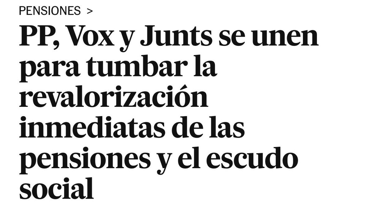 Hoy el PP, Vox y Junts han votado en contra de mantener el escudo social.

- Dejan sin protección a 60.000 personas vulnerables frente a los desahucios.
- Permiten volver a cortar la luz a miles de hogares en situación de vulnerabilidad.
- Congelan las pensiones a más de 9