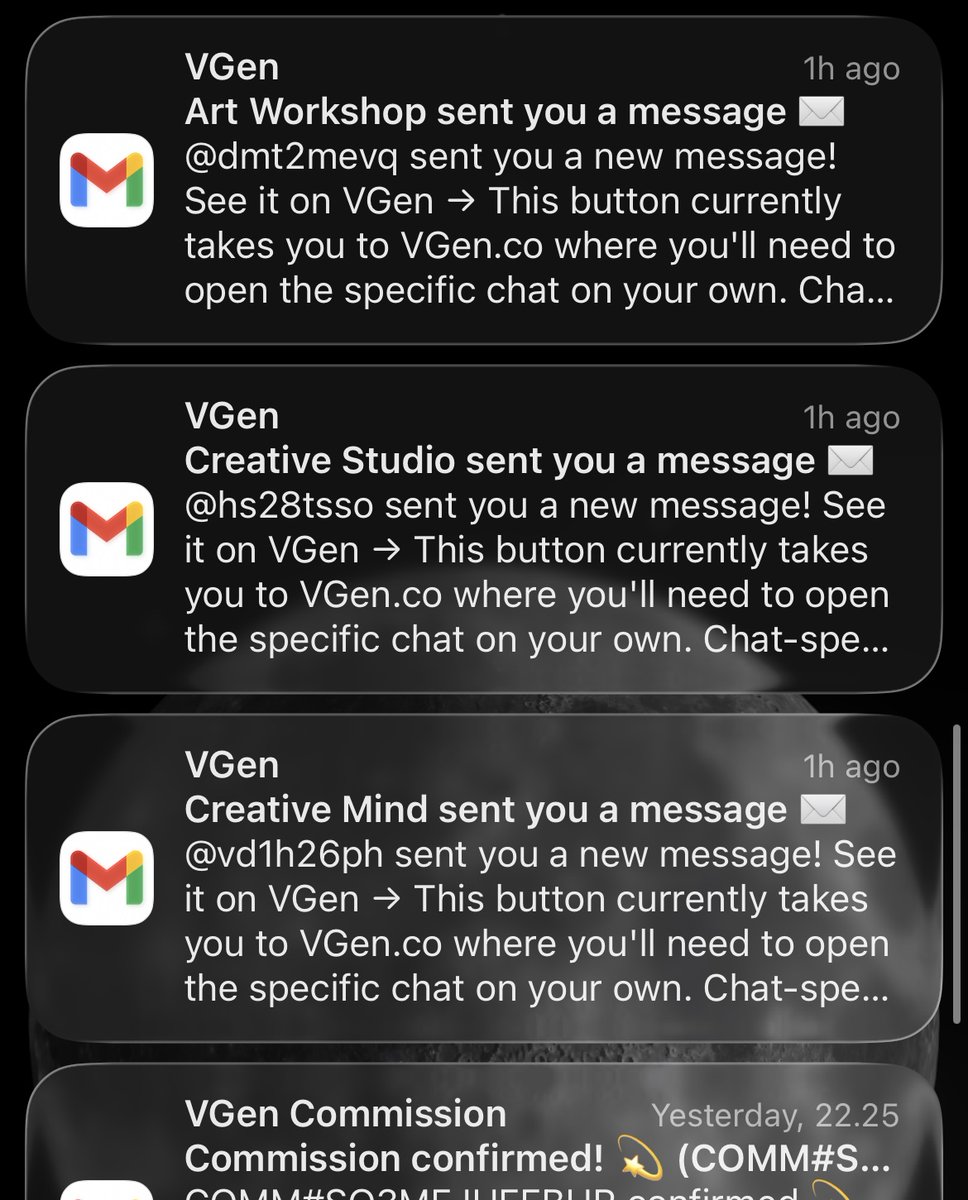 VGen is being so weird today. I got notifications for new chats from random users, but they’re nowhere to be found in my inbox. I got my hopes up for nothing  :)
#VGenArtist #ArtistOnX