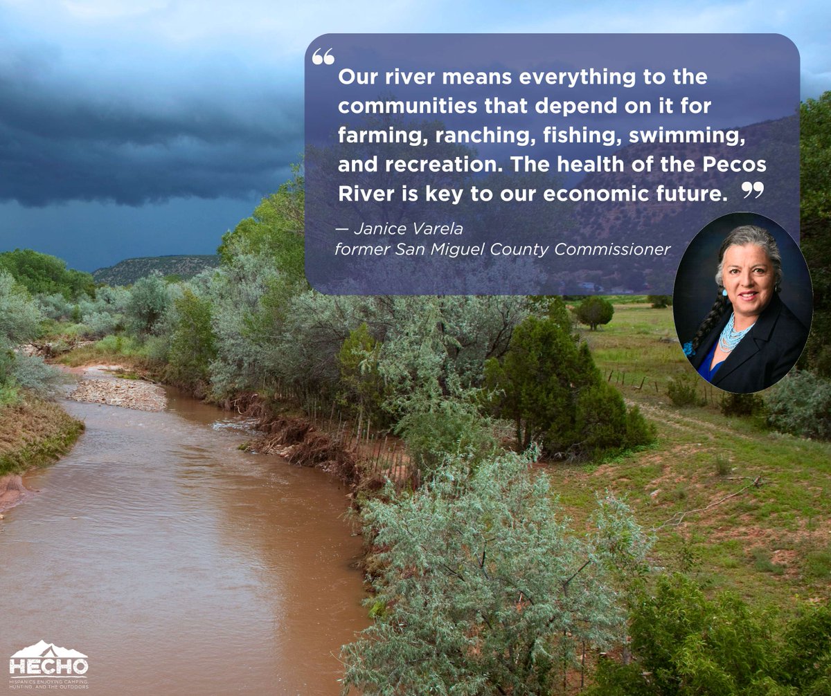 Former San Miguel County Commissioner Janice Varela is one of many leaders calling for safeguards for the #PecosRiver in #NewMexico. With a history of pollution from past mining, protecting this watershed is vital for people, wildlife, and future generations.