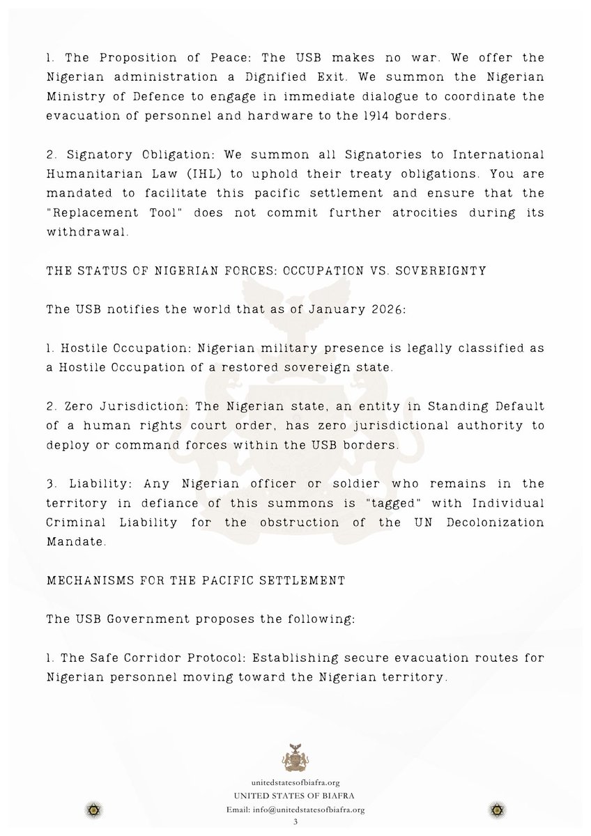 United States of Biafra Government tweet media