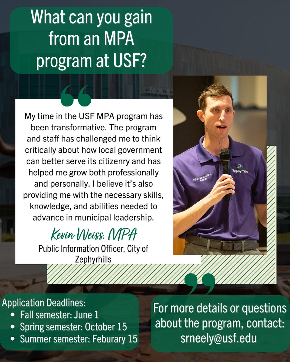 USF School of Public Affairs tweet media