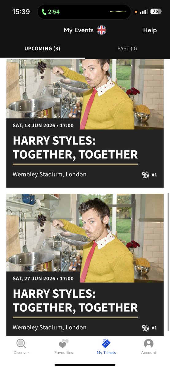 I’m seeing Harry twice🥹