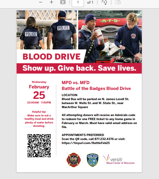 Milwaukee FD tweet media