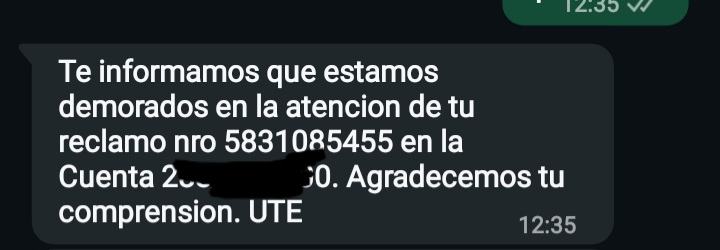 LuMackinnon's tweet photo. @utecomunicacion @portalmvd @ObservadorUY @elpaisuy @topic_media Tienen todos mis datos por 3 vías  whatsapp telefono y Facebook esto es lo mas cercano que tengo a una respuesta https://t.co/EO8kYbwXg6