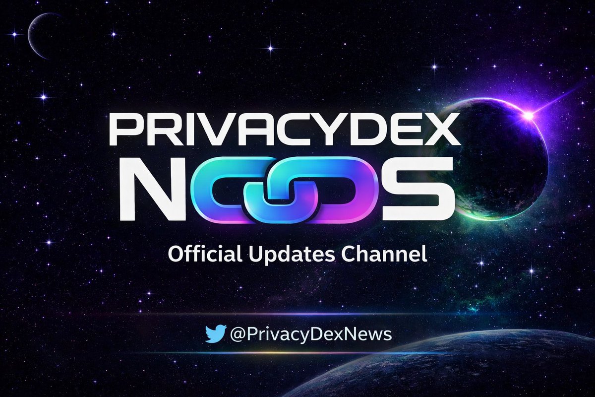 PrivacyDex's tweet photo. 📢We’ve launched PrivacyDex News, our dedicated channel for updates across the PrivacyDex ecosystem🔥

On @PrivacyDexNews, you’ll find:

• Daily Privacy & Crypto updates
• Product updates and feature announcements
• Research, insights, and education
• Ecosystem news, all in one place

To stay fully informed, make sure you follow the official account 👇

https://t.co/EK6n8nM395

Stay private. Stay informed.