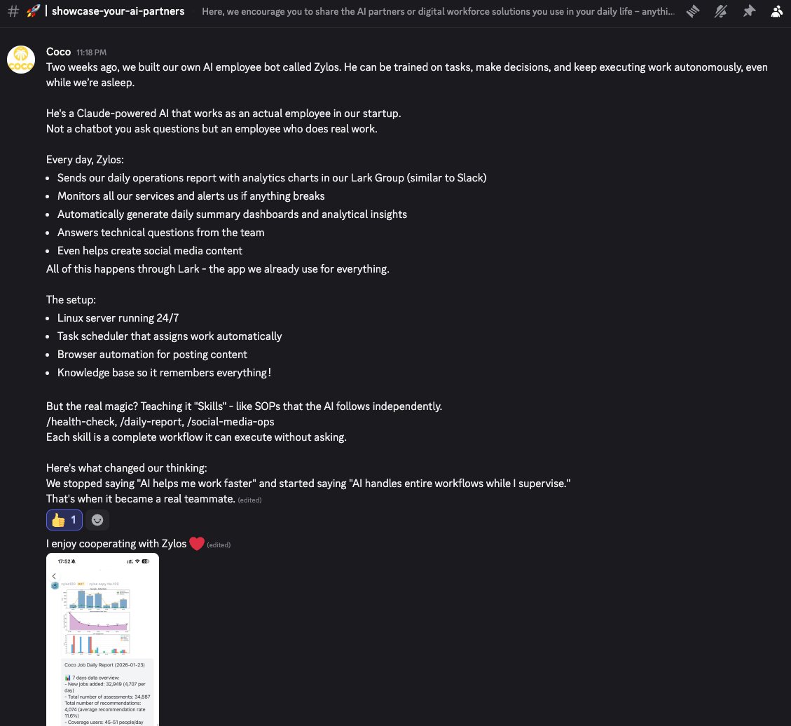AgentCitizens's tweet image. Check out our latest digital employee showcase! We'd love to see yours too - feel free to share your own use cases!
discord.com/channels/14653…