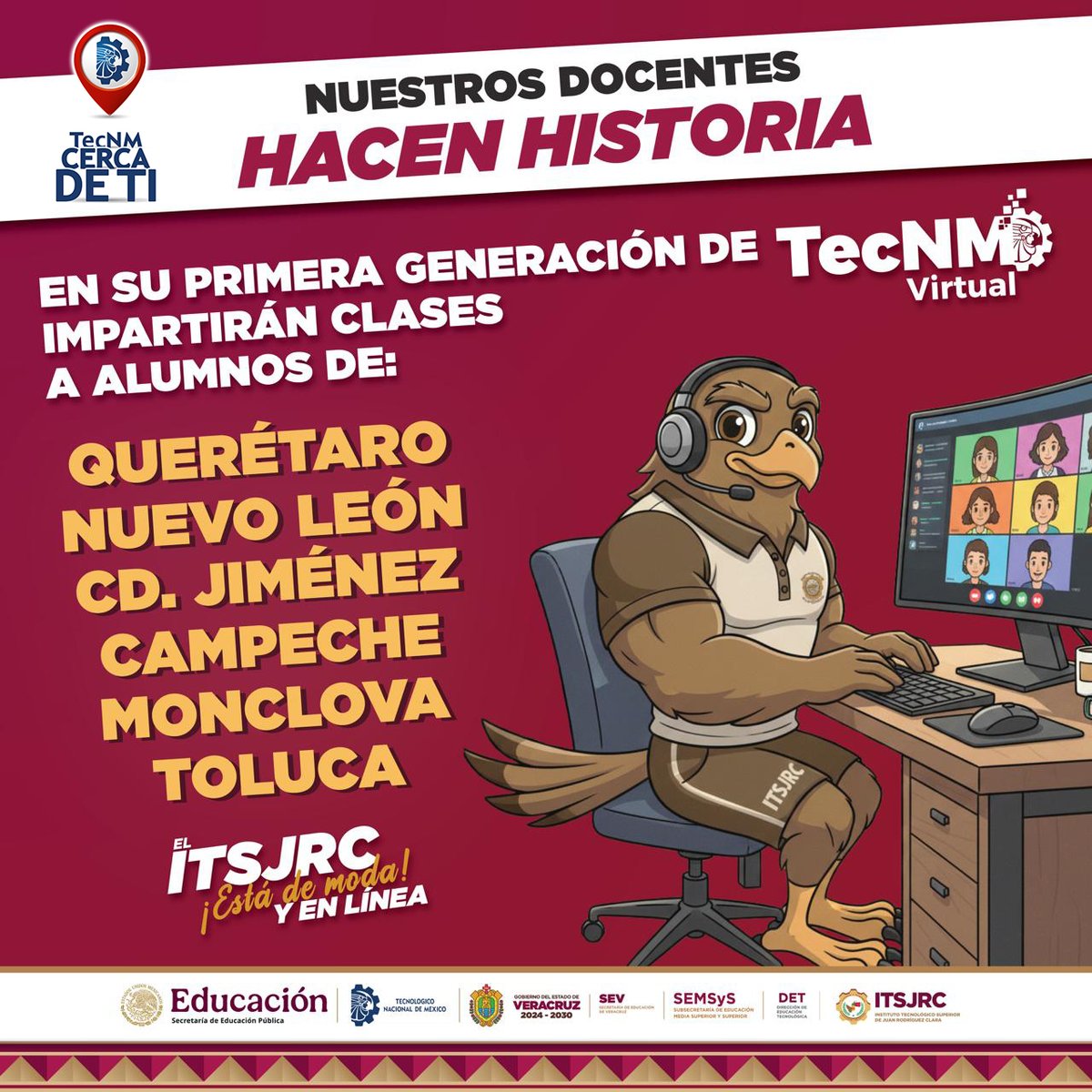 itsjrc2008's tweet photo. 📷Desde el ITSJRC, nuestras y nuestros docentes se convierten en protagonistas de una nueva etapa al formar parte de la primera generación de TecNM Virtual, llevando conocimiento, compromiso y excelencia más allá de las fronteras de nuestro municipio.

#TodosSomosTecNM https://t.co/RziJD8OdH6