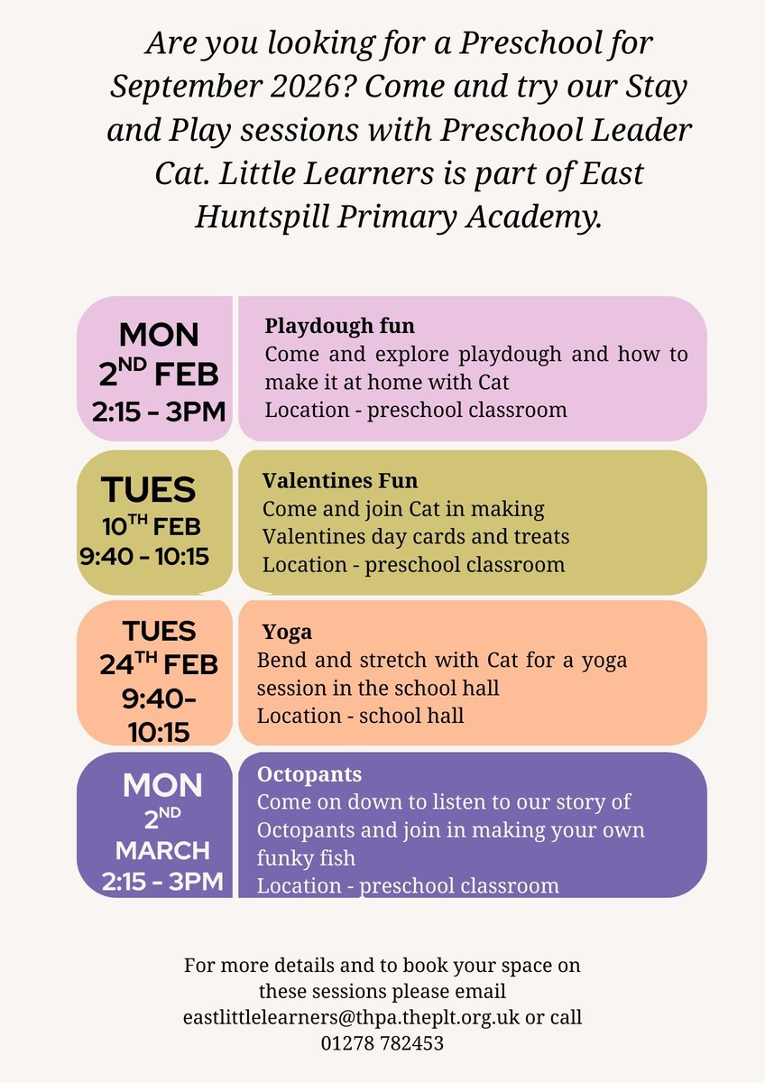 Little Learners @ East Huntspill Primary Academy tweet media