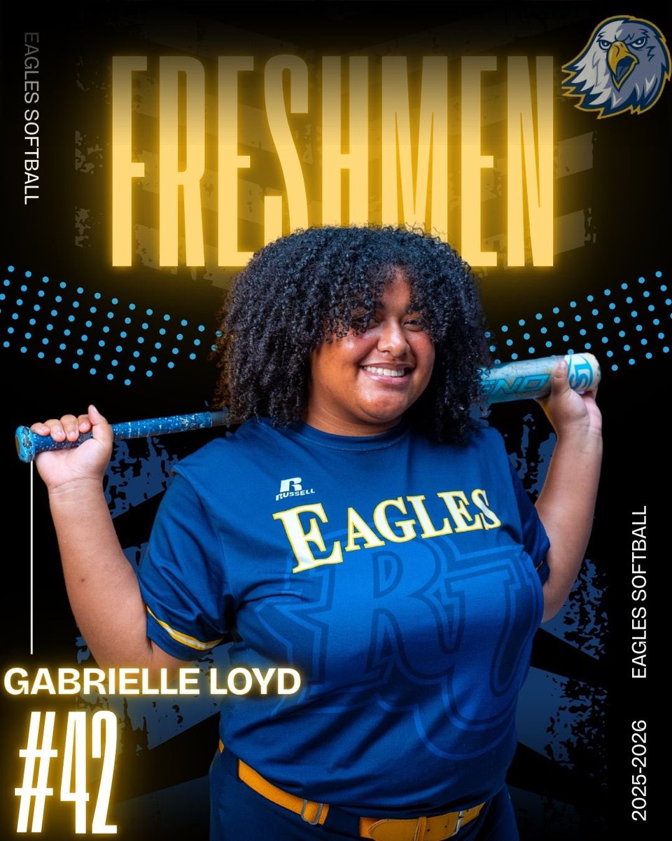 Meet the team: 🦅

Gabrielle Loyd #42: 1B/DH

Hometown: Conyers, Georgia 

Go Eagles 🦅🦅