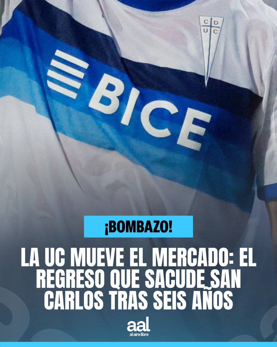 alairelibrecl's tweet photo. 🚨 Seis años después, la UC activa un regreso que ilusiona.
Historia en San Carlos, experiencia internacional y un puesto clave en juego.
👀 El movimiento que sacude el mercado de #LosCruzados  👉 https://t.co/yfIG0kZBda https://t.co/l0x6m6obX4