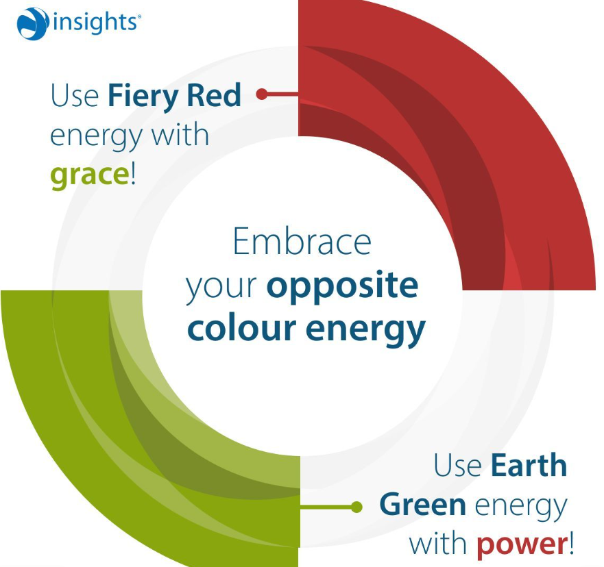 True strength comes from balance. 

In Insights Discovery, each colour energy has an opposite and blending them brings out the best in both. 

👉Learn more about Insights Discovery: bit.ly/466o9wF

#LeadershipDevelopment #InsightsDiscovery #EmotionalIntelligence