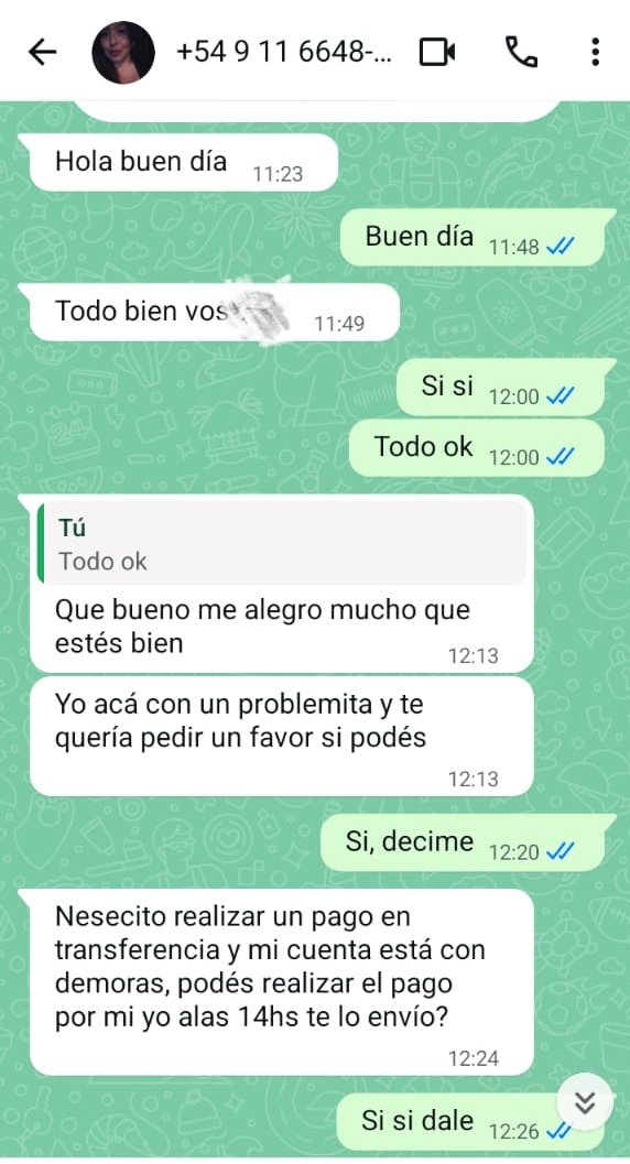 ELPERIODISTADIG's tweet photo. ⚠️ Nos avisan que un presidiario está intentando realizar #estafas por #whatsapp con el número 11-6648-4933. Tengan cuidado que éstos no tienen nada mejor que hacer, que andar rompiendo las pelotas 🤬 https://t.co/e0BhyG5LwW