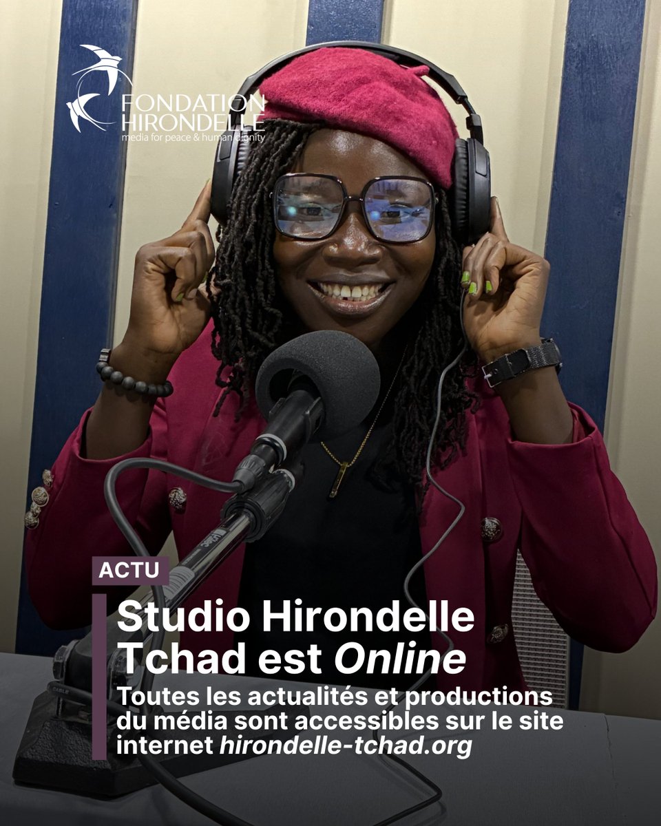 🌐 <a href="/HirondelleTchad/">Studio Hirondelle Tchad</a> est désormais en ligne, découvrez son site internet !
Articles, dossiers de fact-checking, émission "Voix de Toumaï" et toutes ses rubriques sont désormais accessibles au même endroit.
👉 Rendez-vous ici : hirondelle-tchad.org
#Tchad #MediaDev