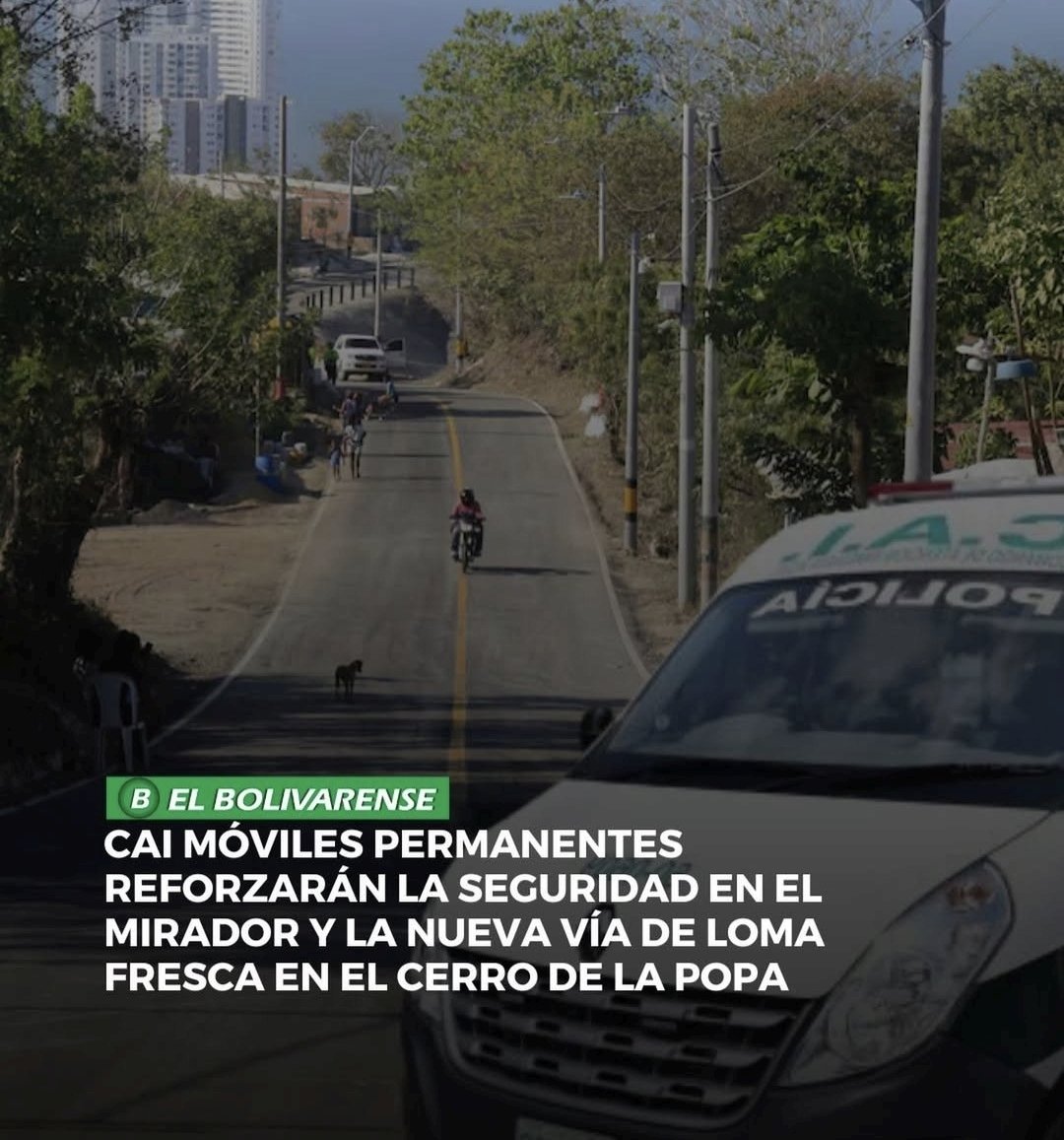dumek_turbay's tweet photo. Frente a la gran afluencia de visitantes al nuevo Mirador  de #LomaFresca, y el aumento del tránsito por la recién entregada segunda vía de acceso al convento de #LaPopa, nos reunimos con líderes de la comunidad para ratificarles: 

1. En articulación con @distrisegctg y la @secinteriorctg, vamos a instalar un CAI móvil permanente de la @PoliciaCtagena, para fortalecer la seguridad en el barrio, incluyendo el mirador y todo el tramo de la nueva vía. 

2. El esquema de vigilancia tambiér contempla la instalación de nuevas cámaras de videovigilancia y la activación de un cuadrante que cubrirá desde el CAI Santa Rita hasta La Popa. 

3. Los CAI móviles permitirán un patrullaje constante y permanente brindando mayor tranquilidad a residentes y visitantes. 

Seguimos #GobernandoConElOído
