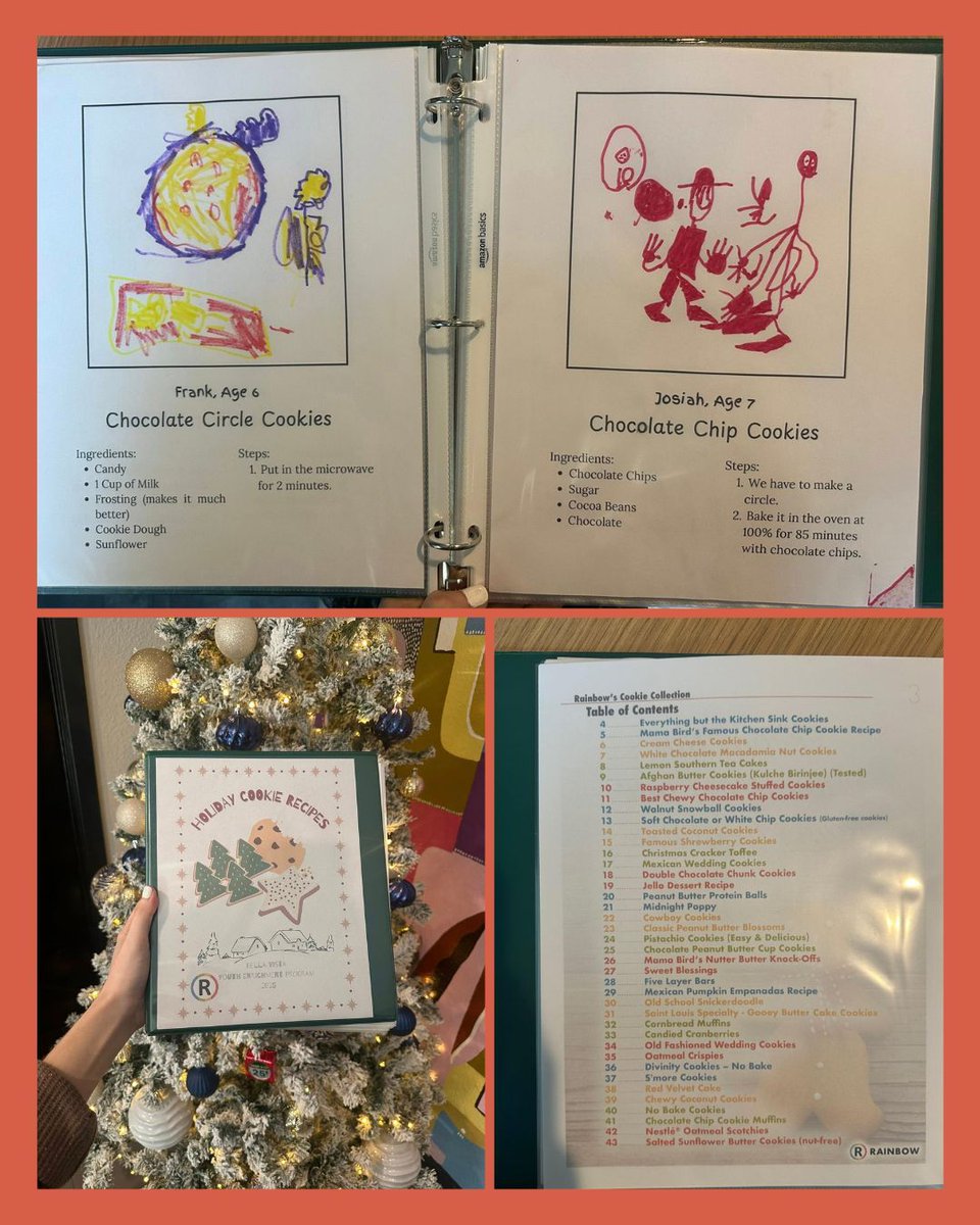 Rainbow Housing YEP participants shared their favorite cookie recipes. Each recipe was written down just as the youth shared it and turned into coloring sheets. Their creations now sit alongside staff recipes in a themed binder for residents to enjoy at the holiday bash.