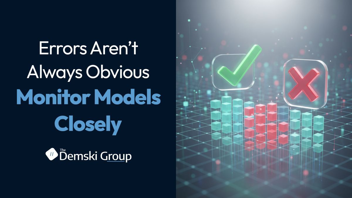 DemskiGroup's tweet photo. Errors aren’t always obvious.

False positives and false negatives can quietly impact decisions if models aren’t monitored closely.

👉 https://t.co/xEReckXmUk

#MLAccuracy #ModelMonitoring #AIQuality #DemskiGroup https://t.co/QFk80hxe4U