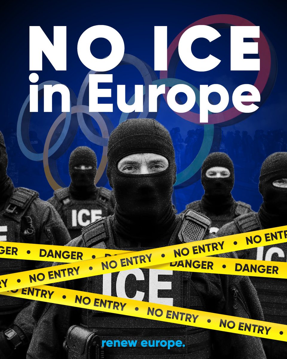 It is not acceptable that US ICE agents will be at the 2026 Winter Olympics in Milan and Cortina. 

In Europe, we do not want people who ignore human rights and avoid democratic control. 

Our union, our values, our rules!