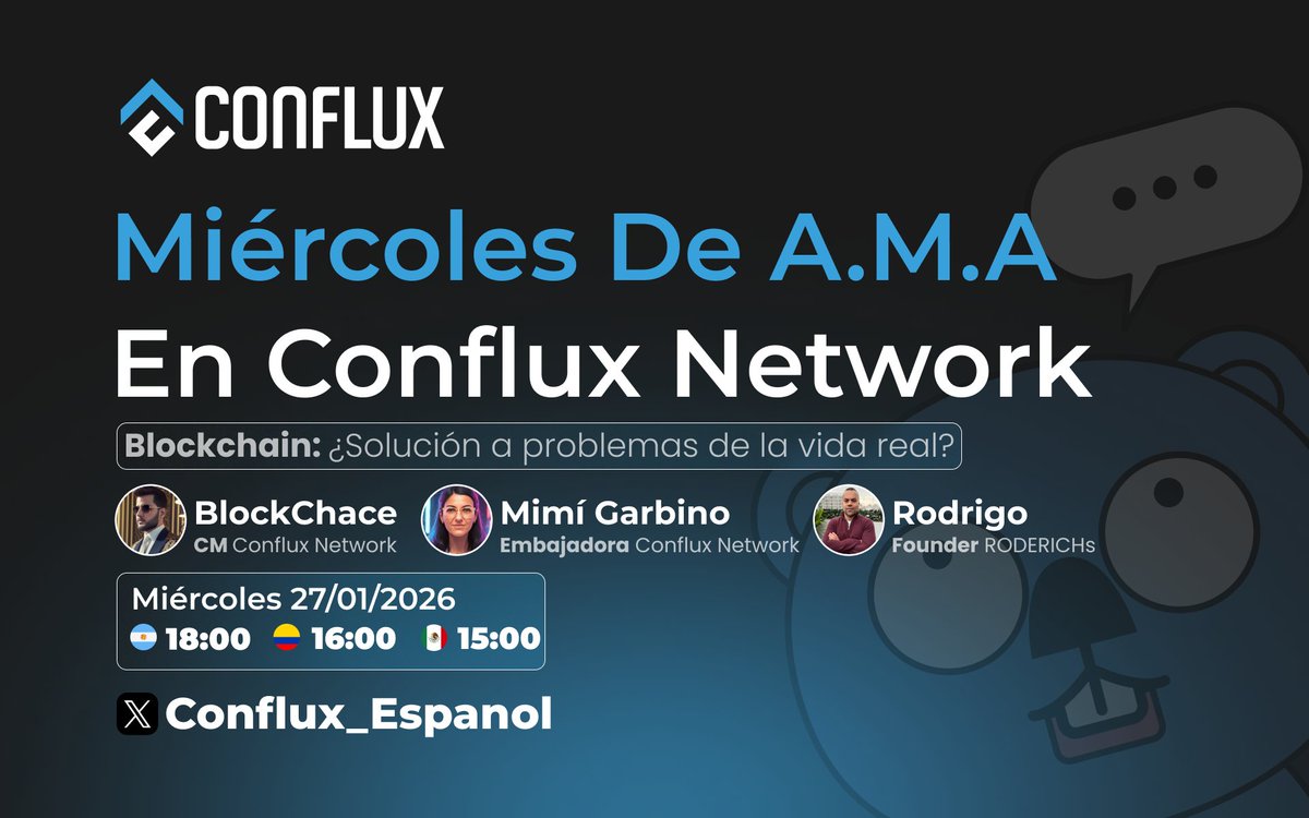 Conflux en Español tweet media
