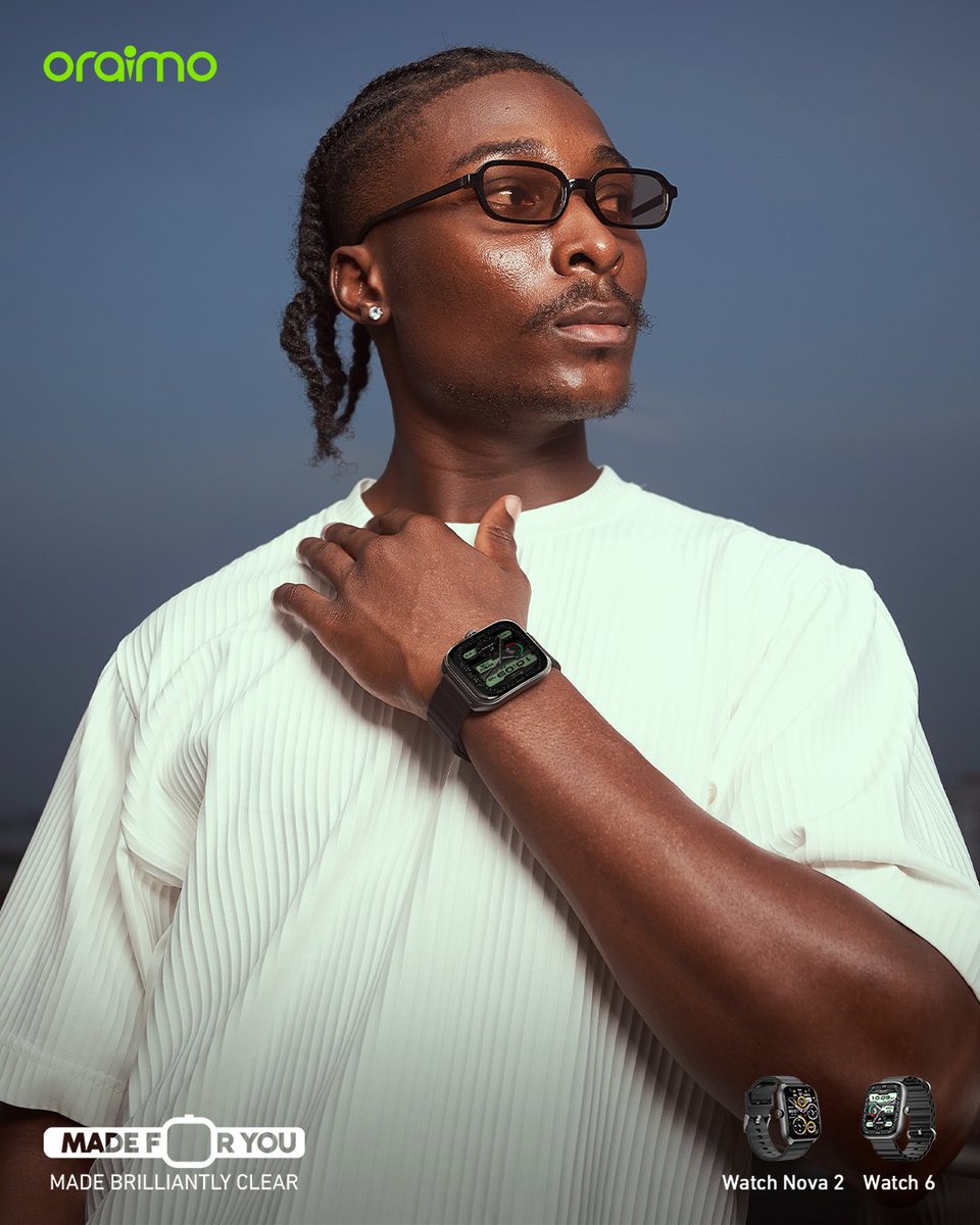 GlowMoist's tweet image. While Apple Watches set the standard globally, oraimo smartwatches are designed specifically for Nigerian life, power, durability, and value in one. #MadeForYou