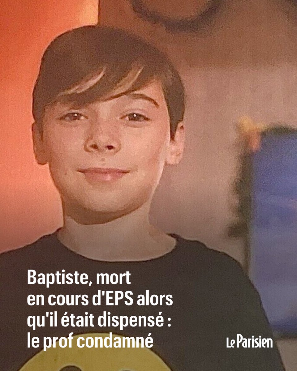 😱 Un gamin de 12 ans, dispensé de sport pour maladie cardiaque… son prof d’EPS le force à courir quand même… arrêt cardiaque… mort sur place. Peine ? 18 mois avec sursis + 5 000 € d’amende. La vie d’un enfant vaut ÇA en France ? 😡💔 Justice pour Baptiste !