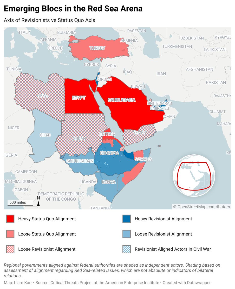 liam_karr's tweet image. The UAE has likely turned to Ethiopia as its next front for the RSF in Sudan, especially with supply lines via Chad, Libya, &amp;amp; Somalia under pressure.

This is a recipe for disaster, given current Red Sea tensions, &amp;amp; could pull Egypt, Eritrea, &amp;amp; Saudi Arabia deeper into Sudan.🔗⬇️