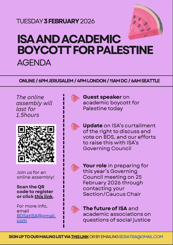 BDS in International Studies tweet media