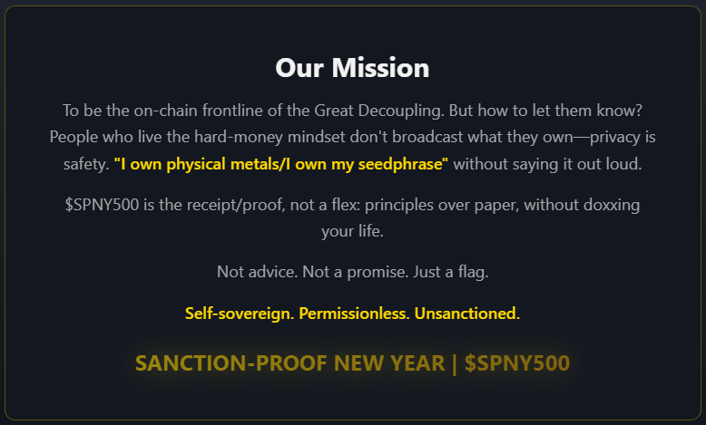 SPNY500's tweet photo. They want me to sell; my mission is serious.
I do not want to miss out on a community party and tell them, "I am the dev". #Pumpfun #nextmeme #metals #memecoin https://t.co/gyrA7CPDu0
