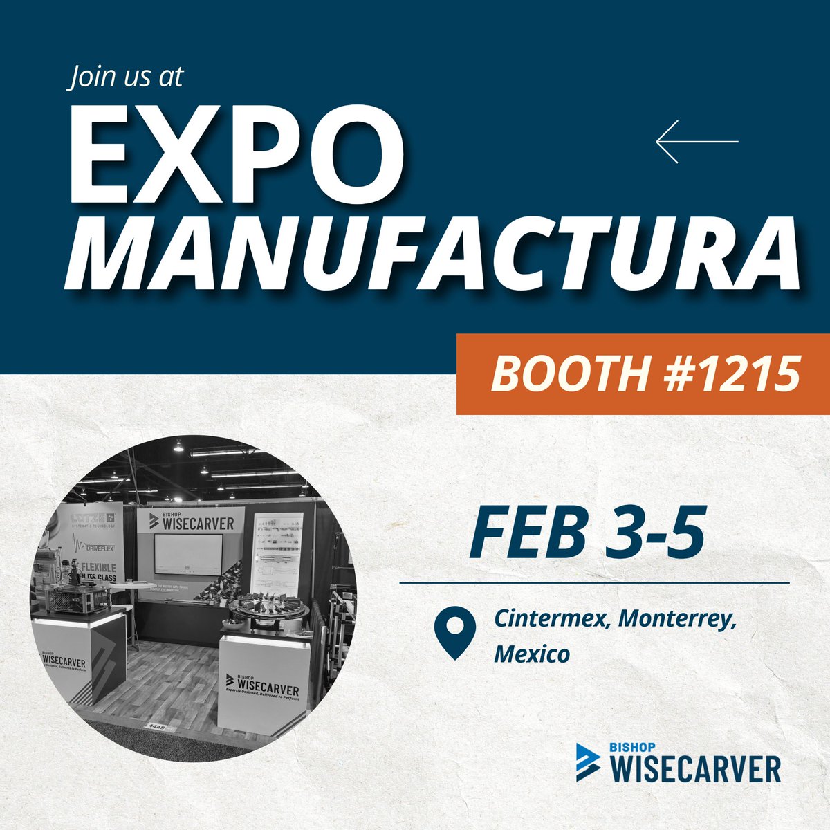 BWCnews's tweet photo. Join us at Expo Manufactura next week! 

From February 3–5, visit booth 1215 to connect with our team and discuss automation challenges, system requirements, and motion solutions engineered for demanding industrial environments. https://t.co/So0IbtlDHn