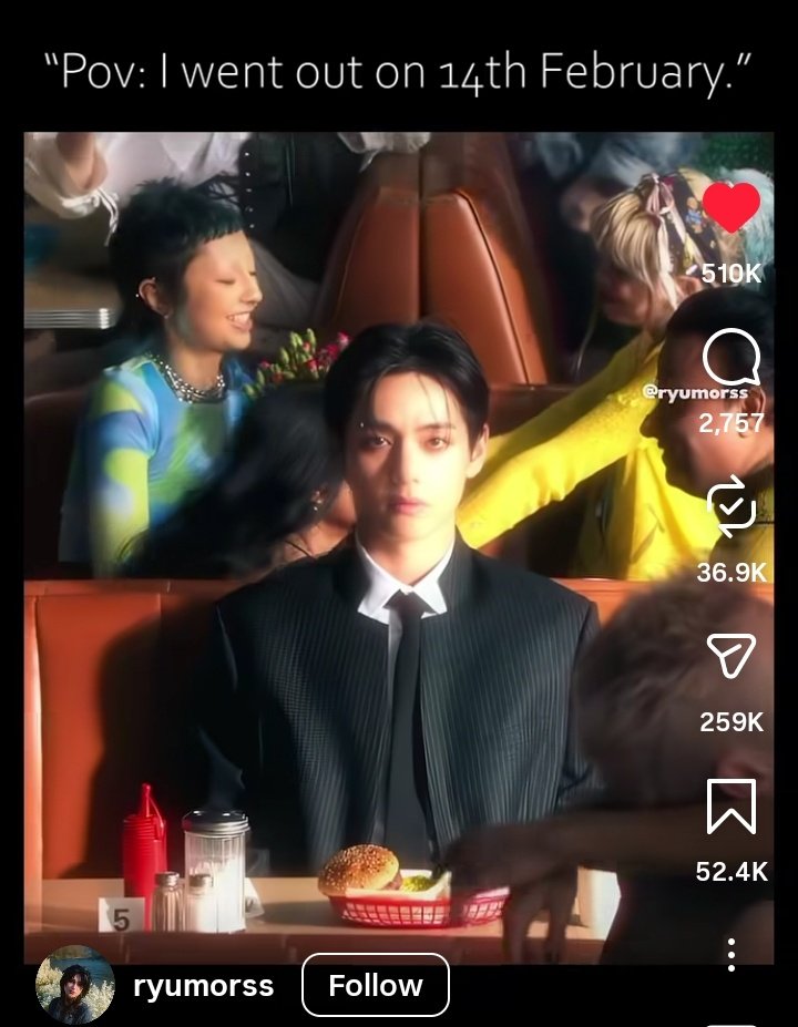 fri(end)s mv is going viral on insta with 5.6M views and it's on the most popular local pages too..the taehyung anthem is so back 😭