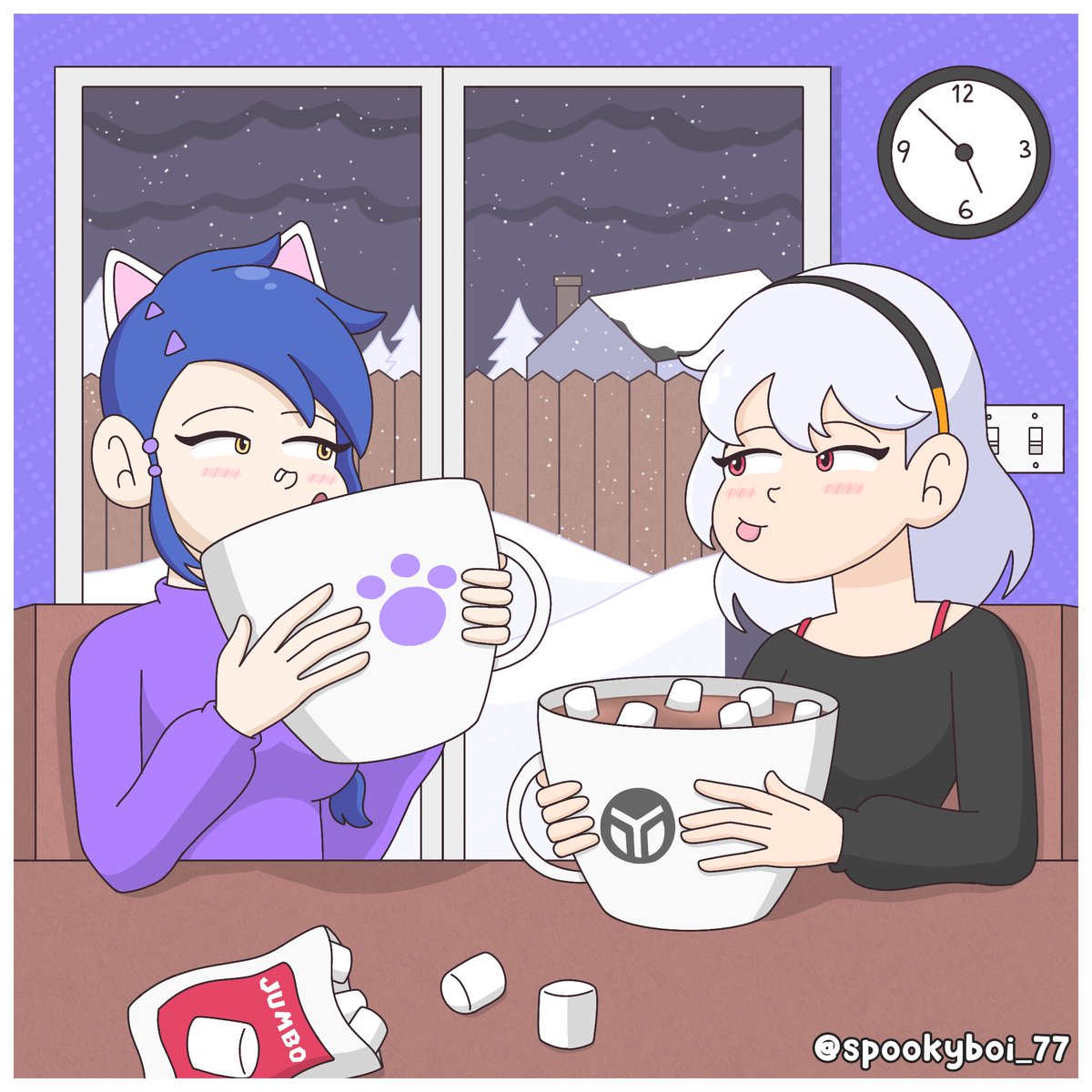 how to stay warm during a snowstorm? BIG HOT COCOA 😋☕️

#FortniteArt #Lexa #Erisa #FortnitePacificBreak #Fortnite #フォートナイトイラスト