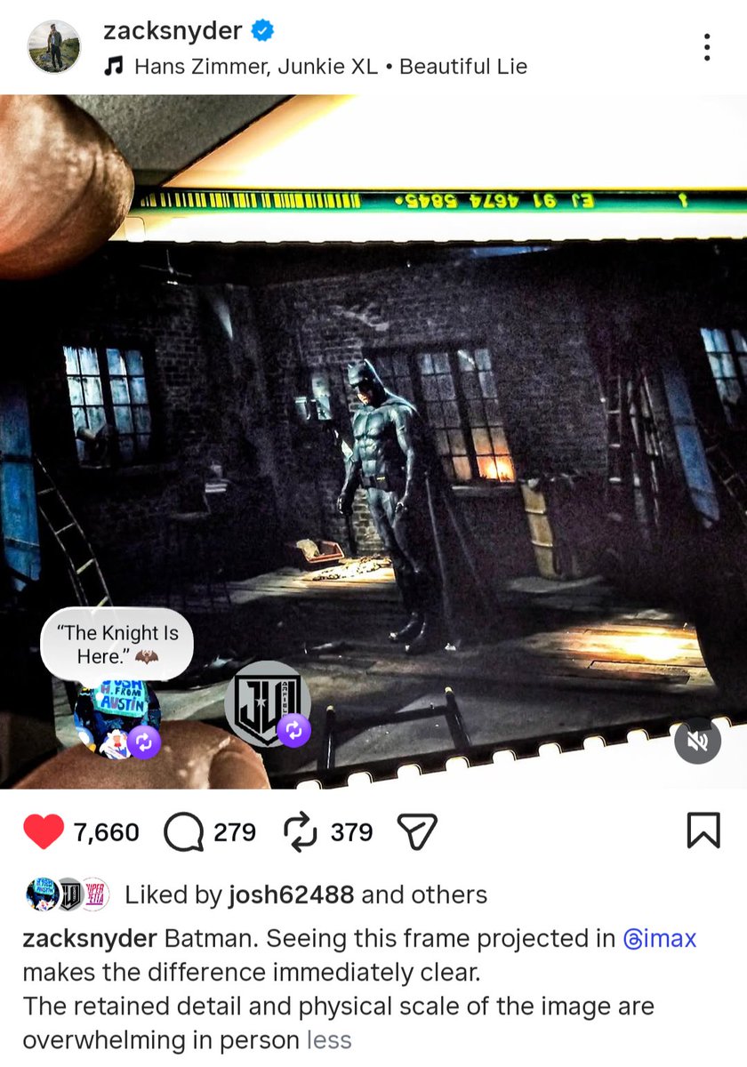 sylabdul's tweet photo. Batfleck Batman in IMAX format 🔥🦇

Zack Snyder's latest IG post! 💥 https://t.co/vqW8HgWJsI