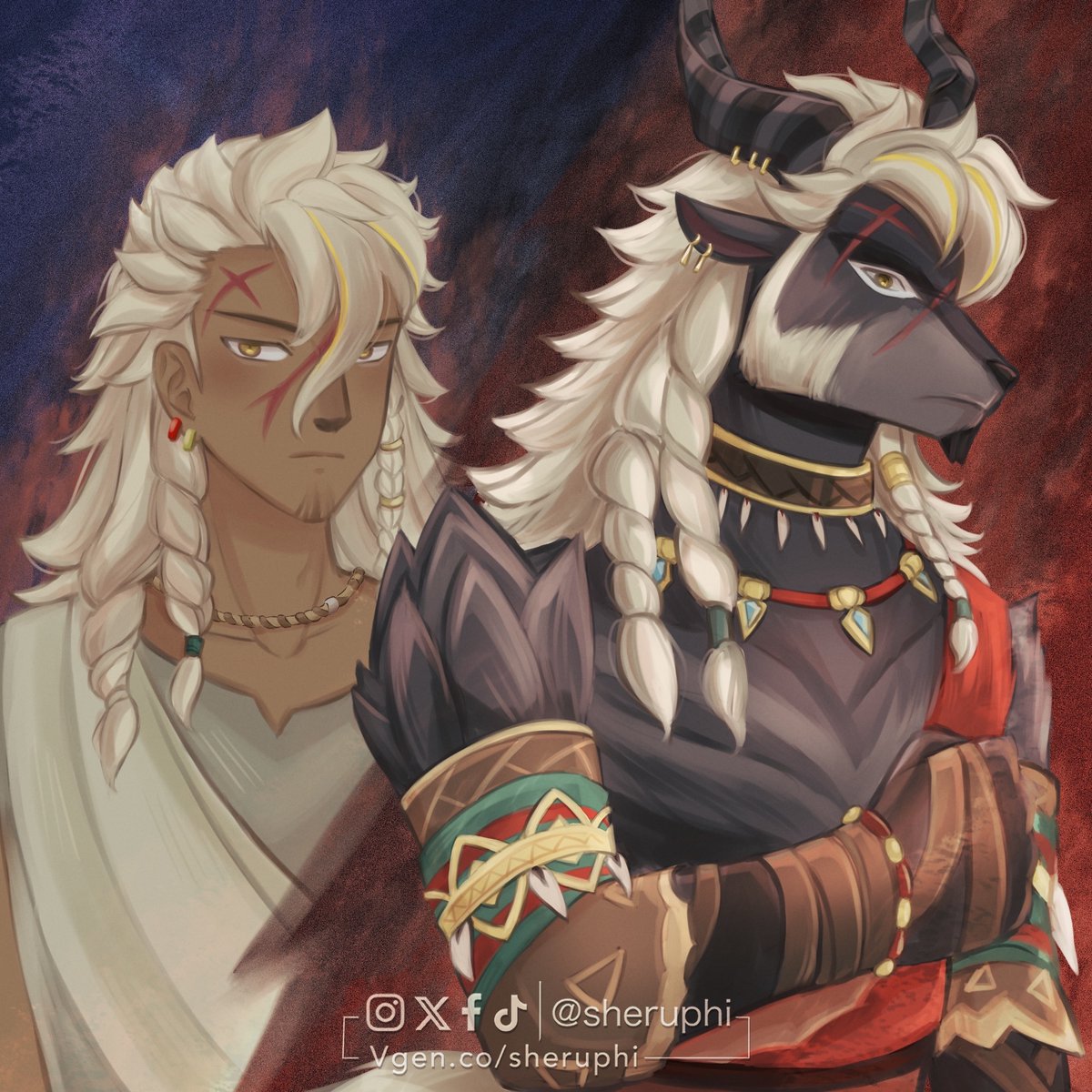 Two sides, one coin ✨

What if your favorite Wildborn were human — or the other way around? Our incredible fan artists have reimagined beloved characters in stunning swapped forms! #AFKJHomestead #AFKJourney

🎨 Art by <a href="/windmaedchen_me/">Windmaedchen</a> (X)
🎨 Art by <a href="/RayTessera/">ℝ𝕒𝕪𝕋𝕖𝕤𝕤𝕖𝕣𝕒 (moved to 🦋)</a> (X)
🎨 Art by