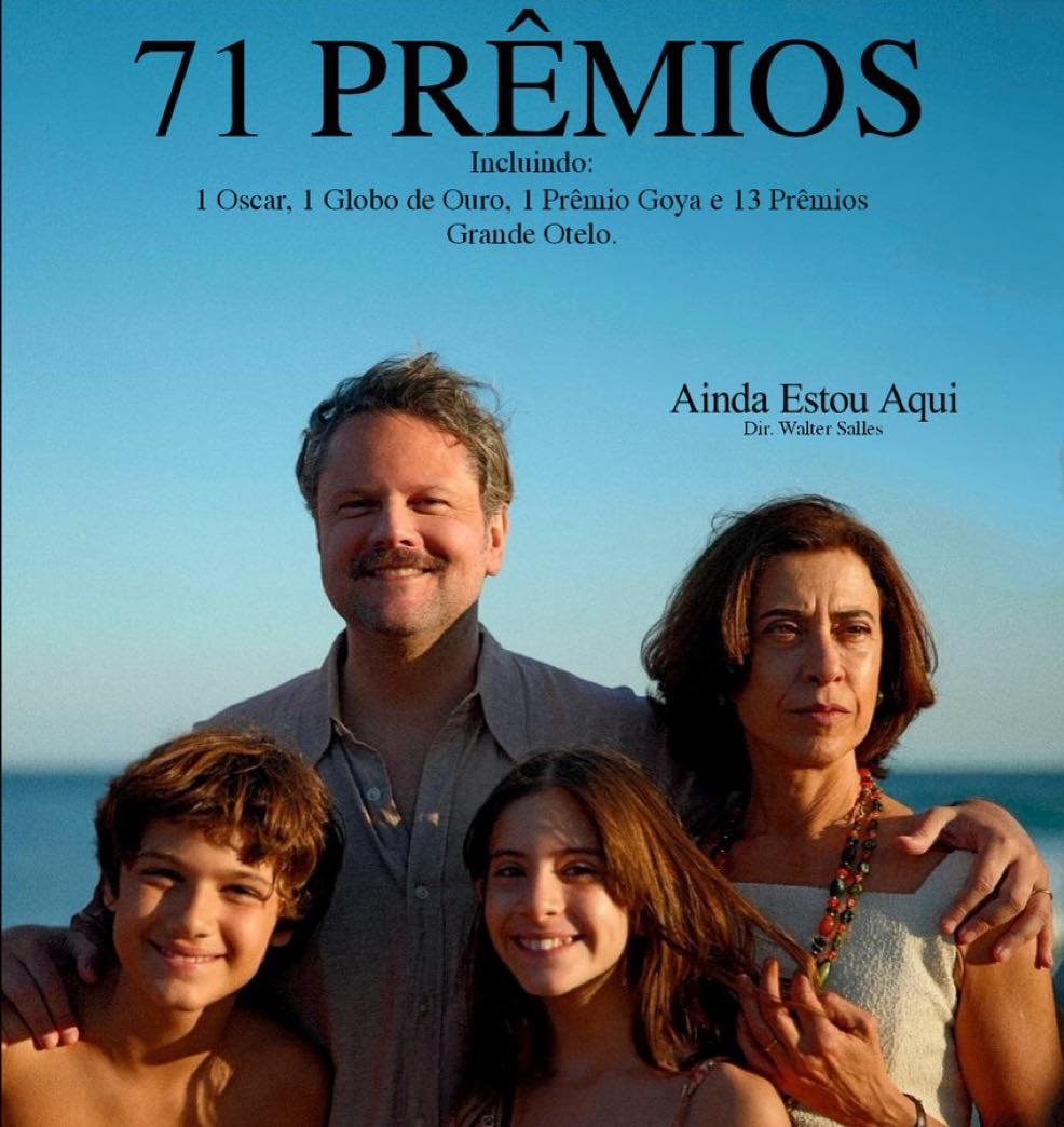 jornalnota's tweet image. CURIOSIDADE! 🚨No total, "Ainda Estou Aqui" atingiu um total de 71 prêmios! 😱🇧🇷

Segundo o perfil Cine Alfieri, o feito foi consolidado hoje com a vitória de Fernanda Torres na categoria de Melhor Atriz Internacional do Ano, durante a 13ª edição dos Prêmios Días de Cine, na…