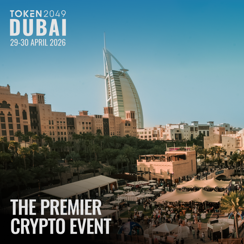 token2049's tweet photo. Mark your calendar for the crypto industry’s two anchor events in 2026

TOKEN2049 Dubai
The Premier Crypto Event
📍 Madinat Jumeirah
🗓️ 29-30 April 2026

TOKEN2049 Singapore
The World’s Largest Crypto Event
📍 Marina Bay Sands
🗓️ 7–8 October 2026