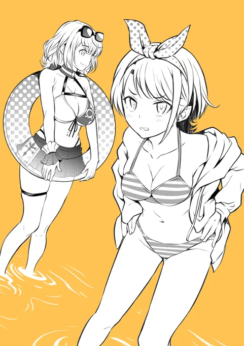 #くそ寒いので水着絵を貼る