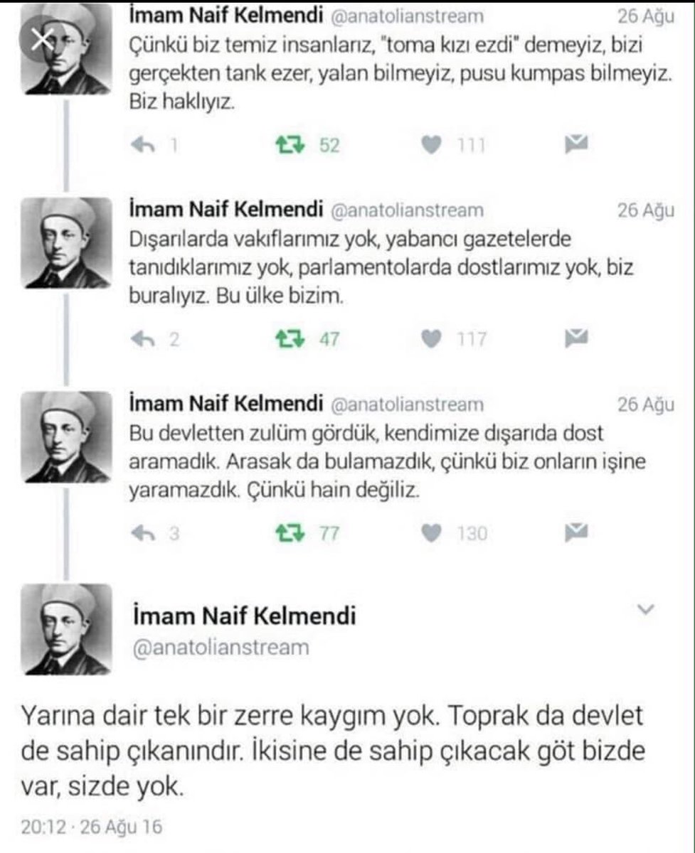 İmam Naif yine mührü vurdu:)) 
Bu mecrada yazılacak en iyileri o yazdı, ötesi gelmez bence!