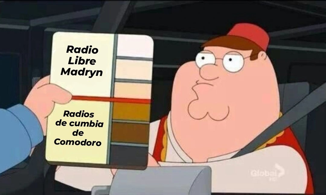 implacableCR2's tweet image. ✌🏿

Me hinché las bolas de las radios marrones de cumbia de todo el dial de Comodoro.
Así que ahora pongo @RadioLibreChub de Madryn y se van todos a cagar.
Muy buena música todo el día.

Ojo; no será del gusto de toda la gama cromática.