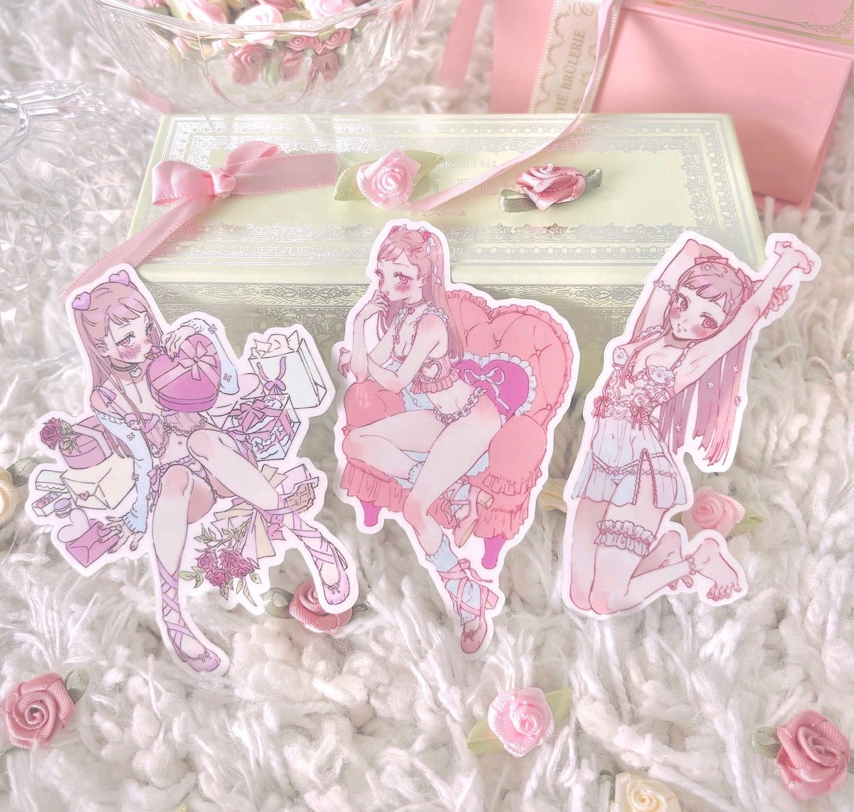 helloluxlupus's tweet photo. I just received a contribution towards coquette girl - sticker set | Artist: BOMHAT from Anonymous via Throne. Thank you! https://t.co/EPQcSJ1m2J #Wishlist #throne https://t.co/r0mr3LrBRx