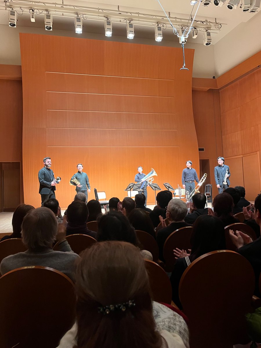 横浜アンサンブル・ワンダーランド vol.3
JPO BRASS QUINTED
 〜横浜に輝くプラスアンサンブルの夕べ〜
横浜みなとみらいホール小ホール

トランペット:オッタビアーノ・クリストーフォリ
トランペット:犬飼伸紀
ホルン:信末碩才
トロンボーン:伊藤雄太
テューバ:柳生和大